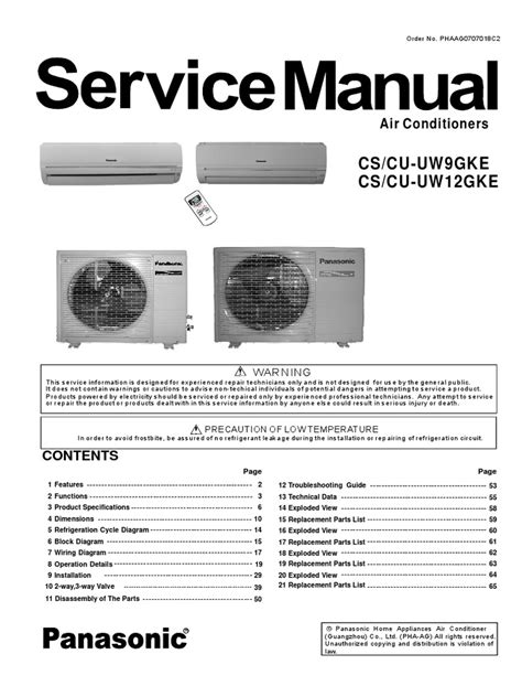 Read Online Panasonic Air Conditioner Manual File Type Pdf Free E Book Online