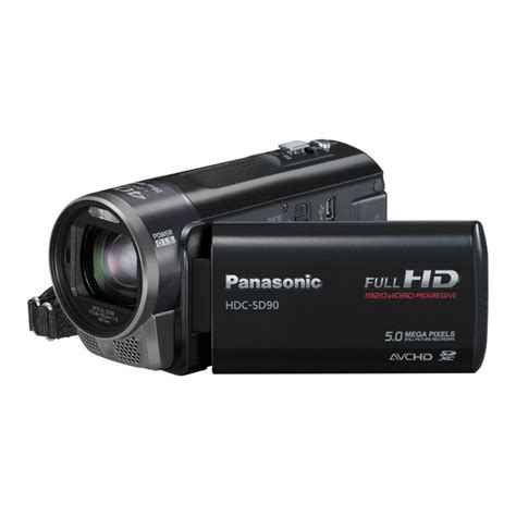 Download Panasonic Hdc Sd90 User Guide 