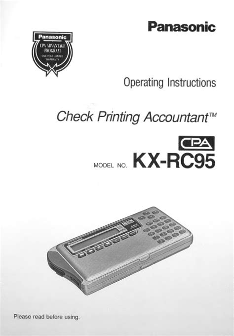 Download Panasonic Kx Rc95 Wiring Diagram 