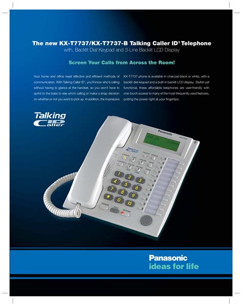 Read Panasonic Kx T7736 User Guide 