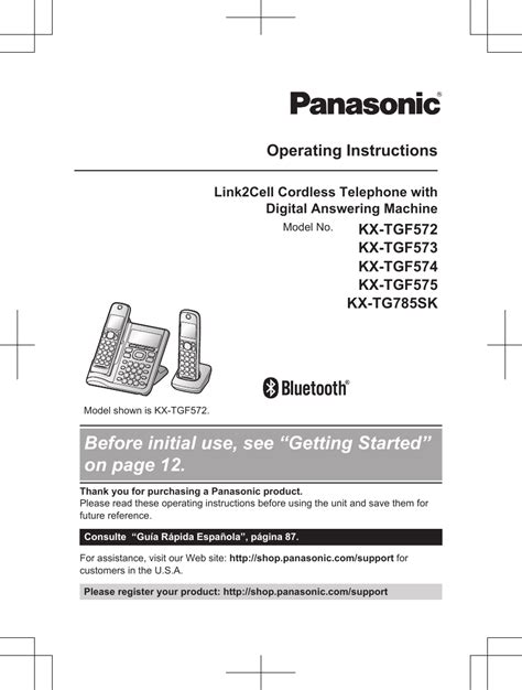 Download Panasonic Kx Tga181Nz User Manual 