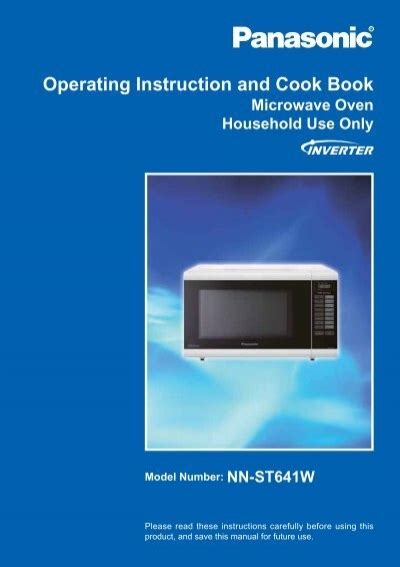 Download Panasonic Microwave User Guide 