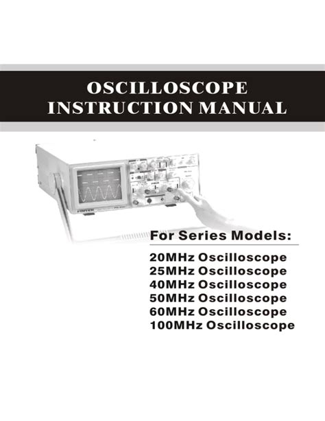 Download Panasonic Oscilloscope User Guide 