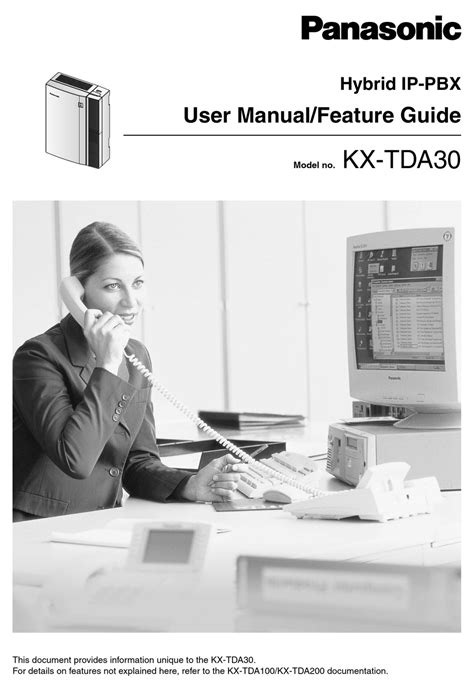 Read Online Panasonic Tda30 User Guide 