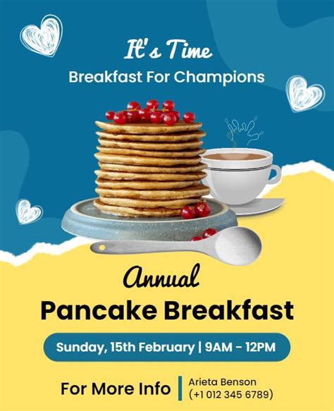 Pancake Breakfast Event Flyer Template