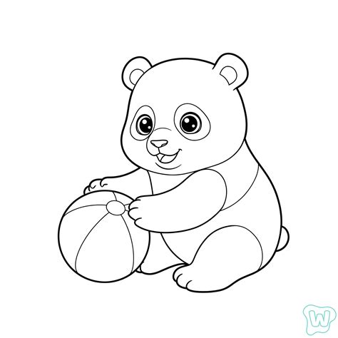 Panda Da Colorare