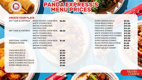 Panda Express Menu And Prices