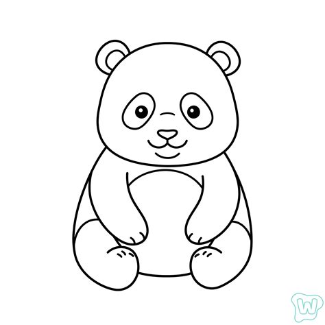 Panda Para Colorear