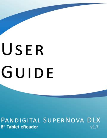 Full Download Pandigital Supernova Dlx User Guide 