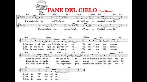 Pane Del Cielo Testo