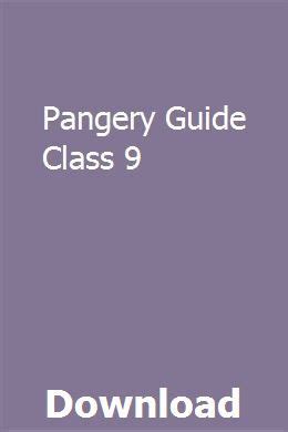 Read Pangery Guide Class 9 