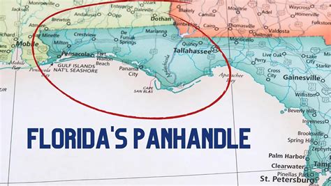 panhandle florida map