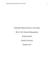 Panhandle Medical Practice Case Study Answers