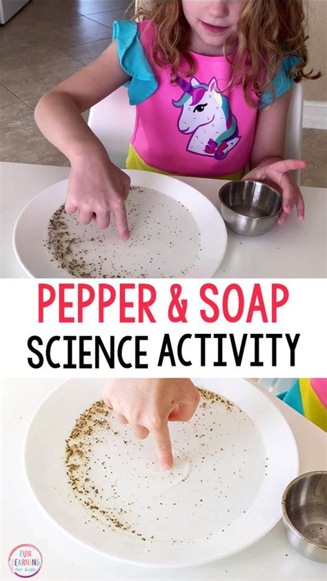 Panicked Pepper Science Fun Dish Soap Science Experiment - Dish Soap Science Experiment