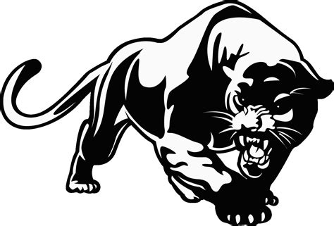 Panther Clipart Black And White