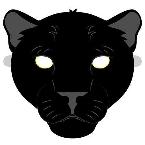 panther mask template