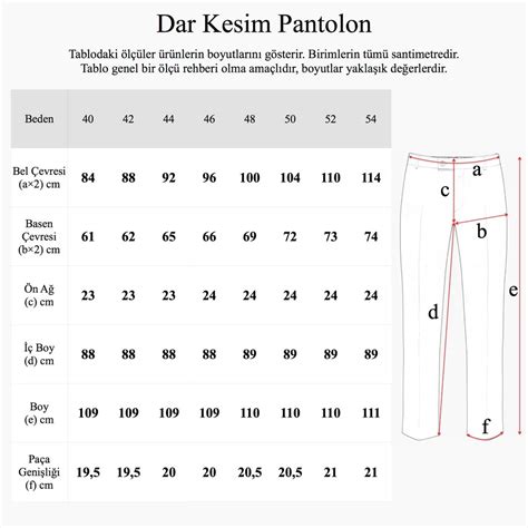 pantolon için ölçü nasıl alınır