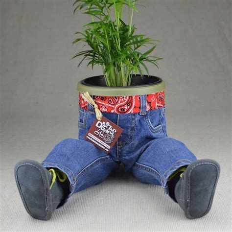 Pants with plants