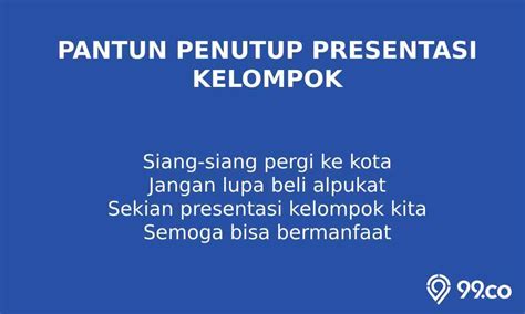 PANTUN PENUTUP PRESENTASI - 10 ide dan inspirasi pantun penutupan presentasi lucu terbaik