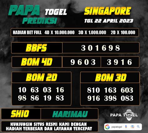 PAPA TOGEL - Papa4d2 >> Situs Toto Online Slot Togel Baru Dan Daftar Bandar