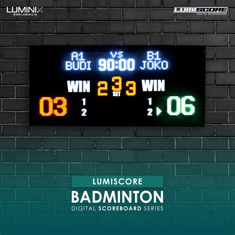 papan skor digital badminton