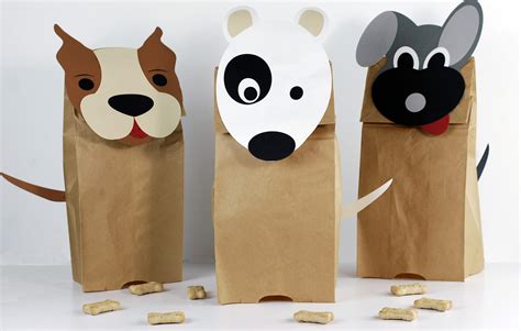 Paper Bag Puppy Puppet   Paper Bag Frog Puppet - Paper Bag Puppy Puppet