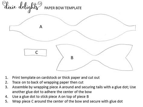 Paper Bow Ties Template