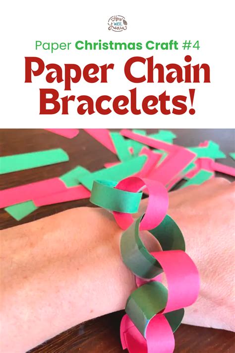 Paper Chain Bracelet Instructions