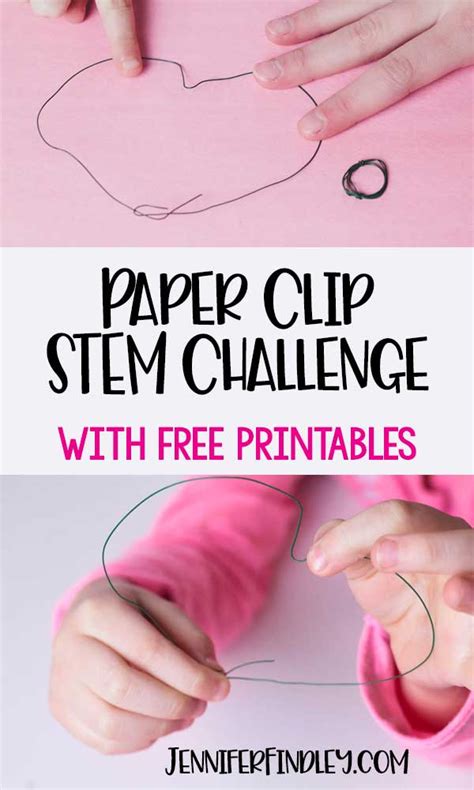 Paper Clip Stem Challenge Free Printables Teaching With Paper Clip Science - Paper Clip Science