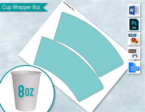 paper cup template calculator