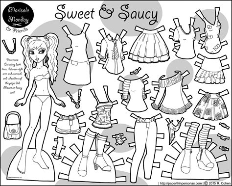 Paper Doll Coloring Pages At Getcolorings Com Free Paper Doll Printable Coloring Pages - Paper Doll Printable Coloring Pages