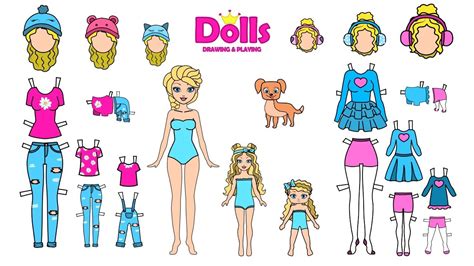 Paper Doll Family Printable   2 Free Paper Dolls Printable For Kids The - Paper Doll Family Printable
