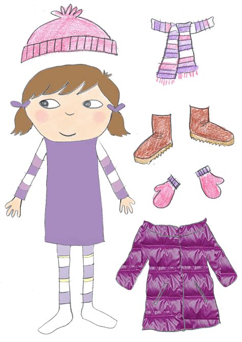 Paper Doll Printables Winter Clothing And Outerwear Paper Doll Family Printable - Paper Doll Family Printable