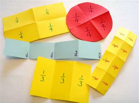 Paper Folding Fractions Activity