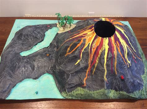 Paper Mache Volcano