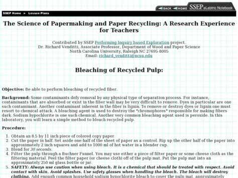 Paper Making Science Project Lesson Home Science Tools Paper Science Experiments - Paper Science Experiments