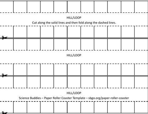 paper roller coaster pdf