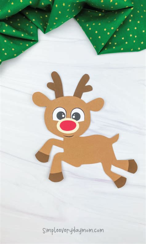 Paper Rudolph The Reindeer Craft For Kids Free Rudolph The Red Nosed Reindeer Printables - Rudolph The Red Nosed Reindeer Printables