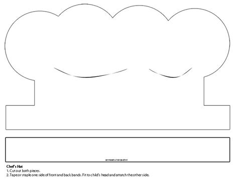 Paper White Chef Hat Printable Bing
