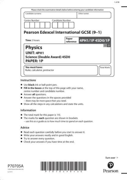 Read Paper 1 Edexcel Physics Igcse May 2013 