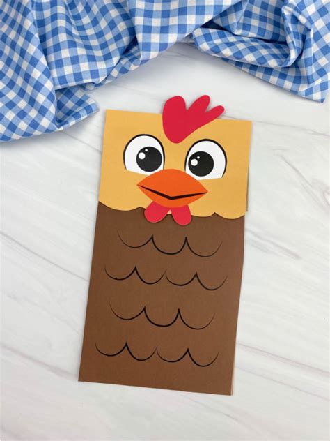Download Paper Bag Chicken Puppet 