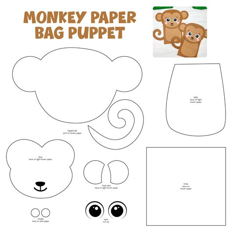 Read Online Paper Bag Puppet Patterns To Print 
