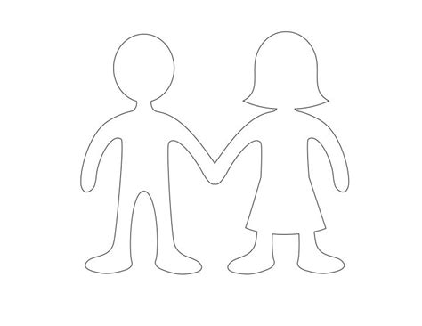 Read Online Paper Doll Template Boy And Girl 