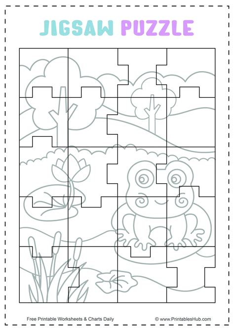 Read Online Paper Jigsaw Puzzles Worksheets 