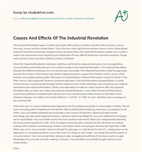 Download Paper On Industrial Revolution 