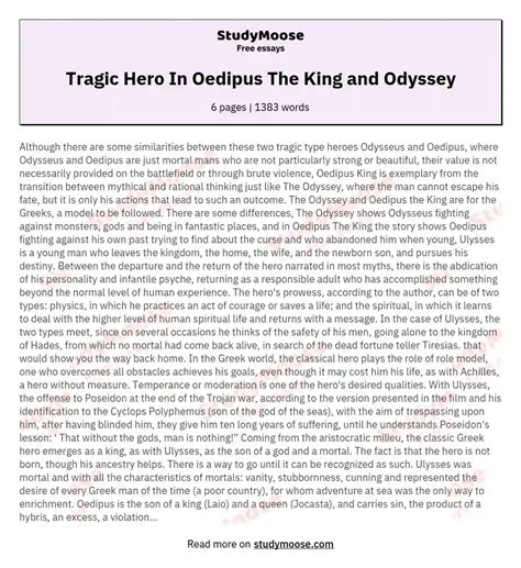 Download Paper On Oedipus 
