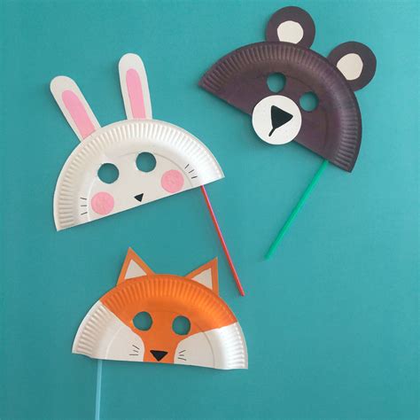 Read Paper Plate Animal Masks 