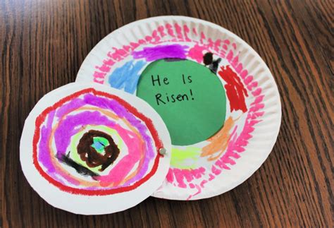 Full Download Paper Plate Craft Risen Jesus 