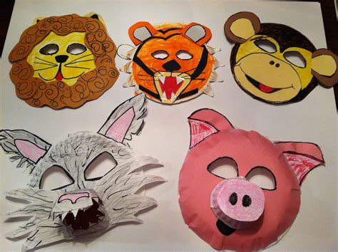 Read Online Paper Plate Masks Animals 