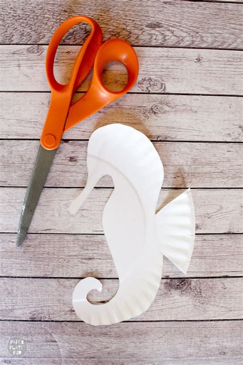 Download Paper Plate Seahorse Template 